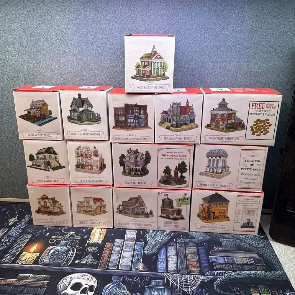 Liberty Falls Miniature Buildings For Train Sets Villages Lot Of 14